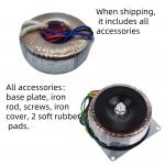 100W Toroidal Transformer for Audio Power Inverter 115V-240V Input