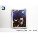 PET / PP 3D Lenticular Pictures Printing Beauiful Flower Pattern For Home Decoration for sale