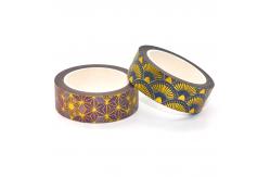 China Custom Printed Ins Style Gold Foil Washi Tape Set Personalizada supplier