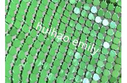 China 8x8mm Shiny Aluminum Sequin Metal Mesh Curtain For Decoration supplier