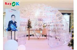China Transparent Inflatable Tent Customized Printing Air Tight Clear Bubble Inflatable Dome Tent supplier