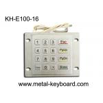 Weatherproof Metal Keypad With Top Panel Mounting , 16 Button Checking Device Keypad for sale