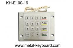 China Weatherproof Metal Keypad With Top Panel Mounting , 16 Button Checking Device Keypad supplier