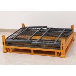 Forklift Access Collapsible Pallet Cage With Half Pin Positioning Technology 4 Way