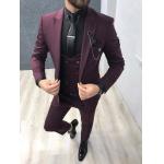 Wedding Wool Tuxedo 3 Piece Suit For Men Slim Fit for sale
