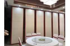 China Hotel Removable Wall Partitions Floor To Ceiling Sliding Aluminium Track System supplier