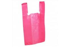 China Biodegradable PLA PBAT 25 Micron Compostable T Shirt Bag supplier