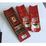 Custom Design Foil Coffee Bag With One Way Degassing Valve , Green / Black