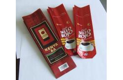 China Custom Design Foil Coffee Bag With One Way Degassing Valve , Green / Black supplier