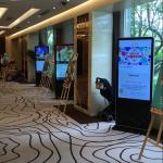 Floor Standing Vertical Interactive Digital Signage Totem LCD TV Touch Screens Kiosk Advertising Display for advertising for sale