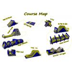 Customized Color Inflatable Obstacle Challenges / Inflatable Obstacle Course 5k for sale