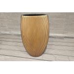 Indoor Decoration Fiber Clay Planter With Textured Surface And Frost Resistant Character for sale