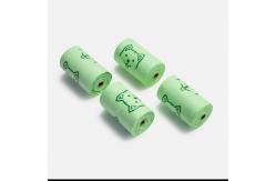 China Custom PBAT Biodegradable Poly Bags Rolls For Dog Poop supplier