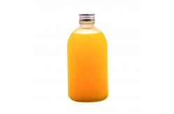 China Transparent Frosted 350ml 500ml Beverage Juice Glass Bottles With Screw Lid supplier