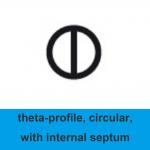 two bores tube - Chemical Resistance Quartz Capillary High Purity Theta Profile Circular With Internal Septum for sale