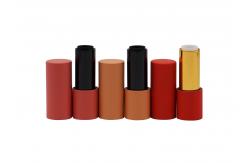 China Red Spraying Aluminum Eco Friendly Lip Balm Tubes Bulk With Magnet supplier