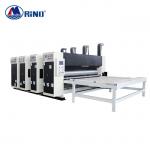 Carton Box Flexo Printing Machine Chain-Drive Feeding Four Color With Die Cutter for sale