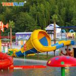 Small Speaker Fibreglass Water Slides For Children 3-15 Years Old for sale