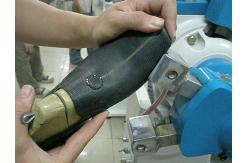 China Footwear Machine Multi Function Shoes Corner Upper Hammering Pounding Machine supplier