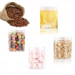 Clear Empty Cosmetic Jars With Lids 4 Oz In Bulk Screw Cap Plastic Jars for sale