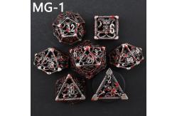 China Hollow metal dice set polyhedron custom dice dragon and dragon dice board game supplier