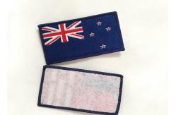 China Custom Woven Clothing Labels Fabric Embroidered Patches Washable Feature supplier
