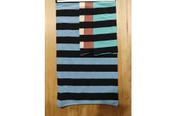 China Skin-Friendly And Comfortable Elastic Striped Material Fabric For T-Shirt supplier