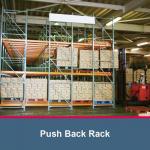 Push Back Pallet Racking High Density Warehouse Storage Racking Push Back Rack for sale