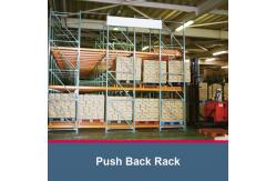 China Push Back Pallet Racking High Density Warehouse Storage Racking Push Back Rack supplier