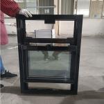 3.54inch Thermal Break Aluminum Double Hung Window With Tilt Window Black for sale