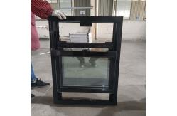 China 3.54inch Thermal Break Aluminum Double Hung Window With Tilt Window Black supplier