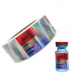 Waterproof Glass Vial Labels 10ml Bottle Labels Six Platinium Design SGS for sale