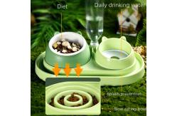 China 3 In 1 Ceramic Pet Bowl Feeder Multifunction For Small Animals supplier