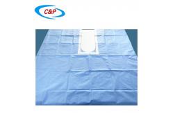 China Breathable Single Use Blue Surgical U Split Drape Sheet For Hospital supplier