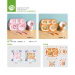 Food Grade Lovely Bamboo Fiber Melamine Tableware For Kids for sale