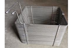 China Titanium Rectangle Frame Coil Tube With ASTM B338 For Heat Exchanger supplier