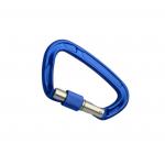 D Shaped Screw Locking Type Extra Large Carabiner Hook Self Locking Carabiner for sale
