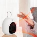 FCC LED Energy Efficient Portable Heater 500W PTC Electric Desktop Fan Heater for sale
