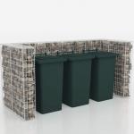 4mm Welded Gabion Bin Surround Steel Waste Container Enclosures for sale