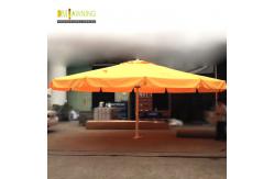 China 4m 5m Double Top Patio Umbrella Large Garden Parasol With Base supplier