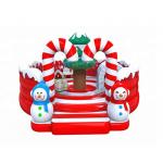 Round Christmas Inflatable Play Park Candy House Moon Bounce Playground for sale