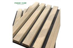 China Oak MDF Wood Polyester Felt Acoustic Wall Sound Insulation Panel with Melamine Finish supplier