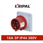Three Phase 5P 380V Wall Electric Plug For Architecture Waterproof for sale