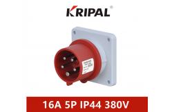 China Three Phase 5P 380V Wall Electric Plug For Architecture Waterproof supplier