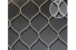 China Hand Woven Stainless Steel Wire Rope Mesh , Flexible Wire Mesh Netting Durable supplier