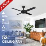35 Watt Metal Blade Ceiling Fan Energy Saving Silent Decorative for sale
