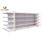Perforated Supermarket Gondola Shelving Single Or Double Sided Gondola Display Rack for sale