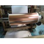 Side Treated Copper Film Roll  Black And Red Color Customized Length for sale