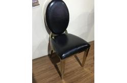 China High Density Sponge Filled 44cm 92cm SS Dining Chairs supplier