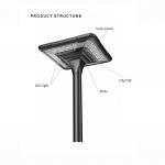 Solar Street Light Pillar LED Pole Posts Garden Lamp New Solar Lighting System for sale
